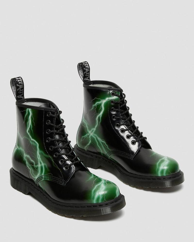 Dr Martens 1460 Flash Smooth Lær Snørestøvletter Dame Svarte | Norge 611MQZ